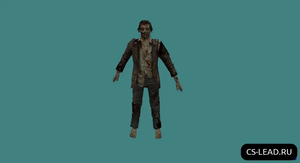 Скачать Модель зомби [Zombie из RE4] для Counter-Strike 1.6 - Уникальный скин - Скриншот