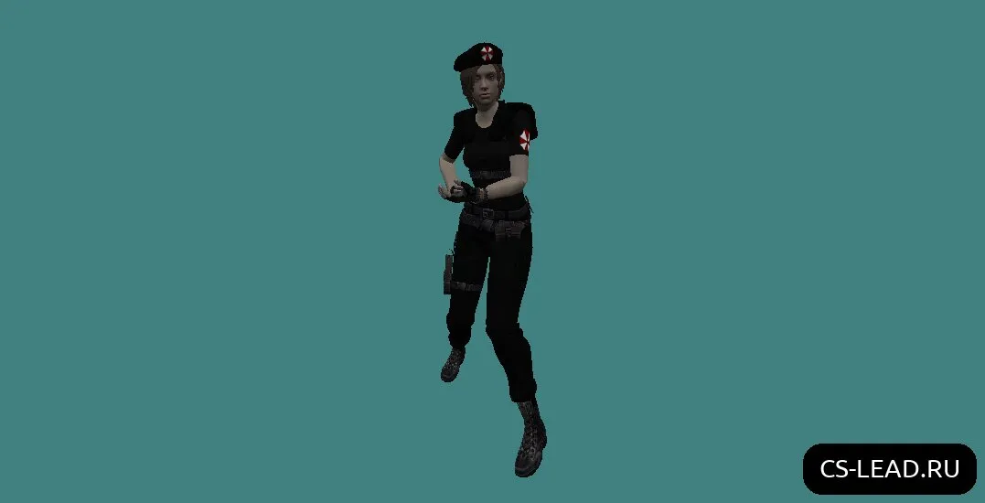 Скачать Модель девушки [Jill Valentine] (Dark) для Counter-Strike 1.6 - Скриншот