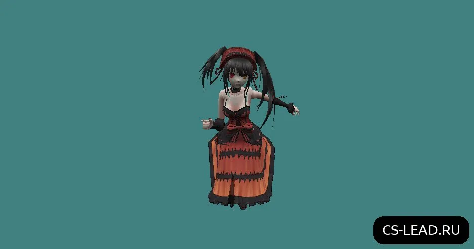 Скачать Модель Аниме-девушки [Tokisaki Kurumi] для CS 1.6 - Скриншот