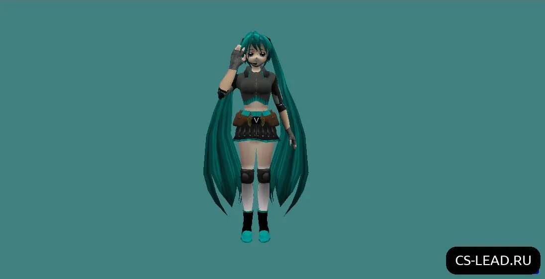 Скачать Модель Аниме-девушки Hatsune Miku для Counter-Strike 1.6 - Скриншот