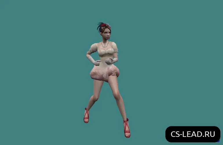 Скачать Модель девушки [White Girl] для Counter-Strike 1.6 - Уникальный скин - Скриншот