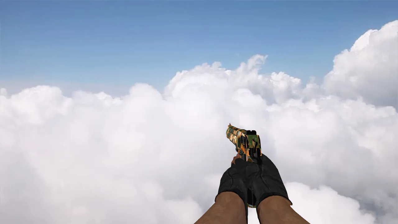 Скачать Модель «Deagle Gold Jungle» для CS 1.6 - Высокое качество и детализация - Скриншот