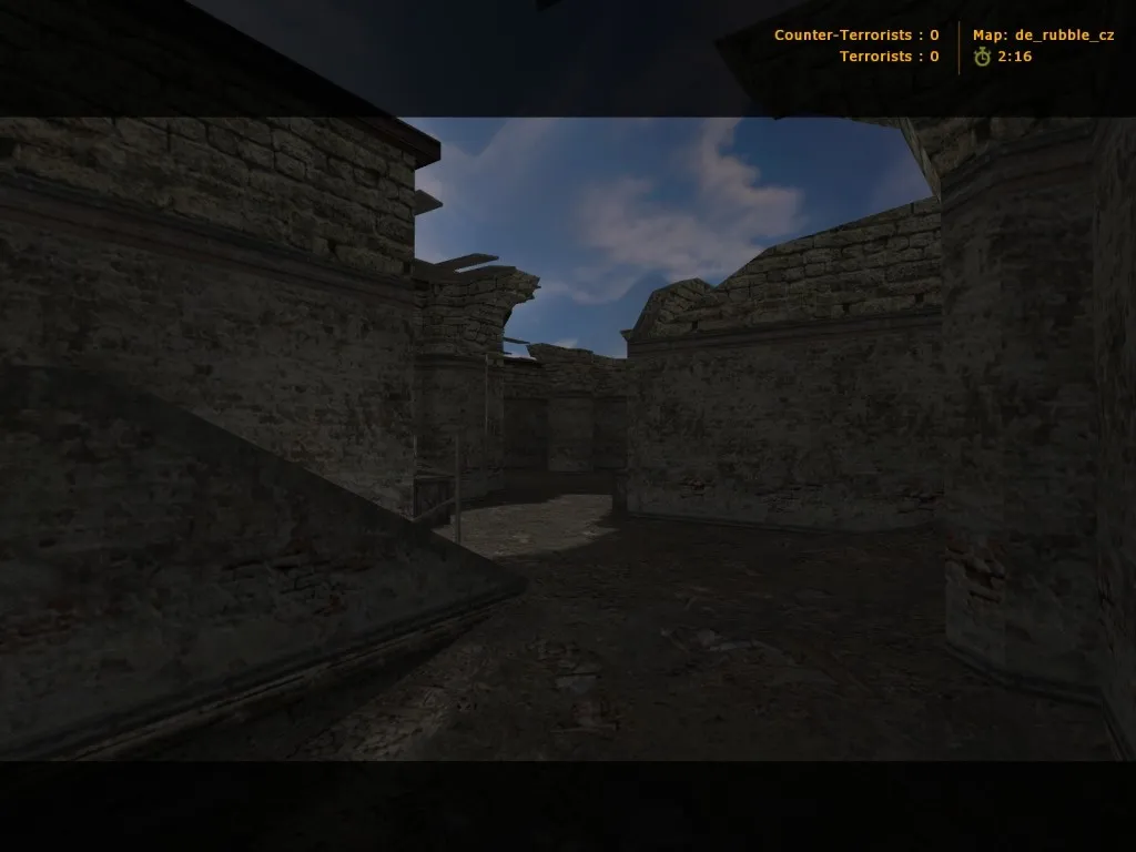 Скачать Карта de_rubble_cz для CS 1.6 - Описание и особенности - Скриншот