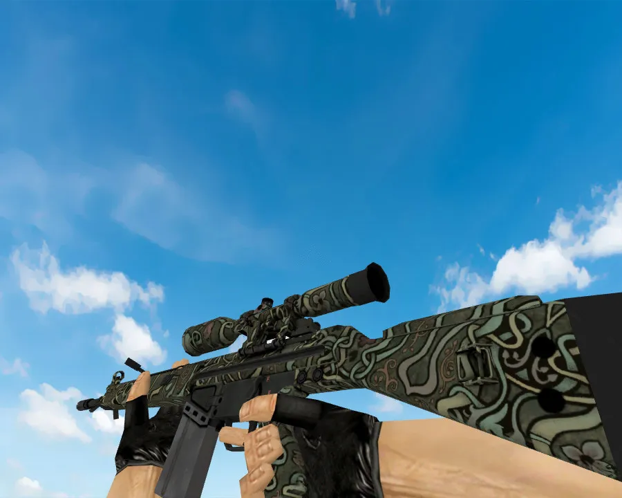 Пак оружейных скинов Dust 2 2021 для CS 1.6: v_ p_ w_ модели, звуки, осмотр, текстуры и анимации — скриншот 8