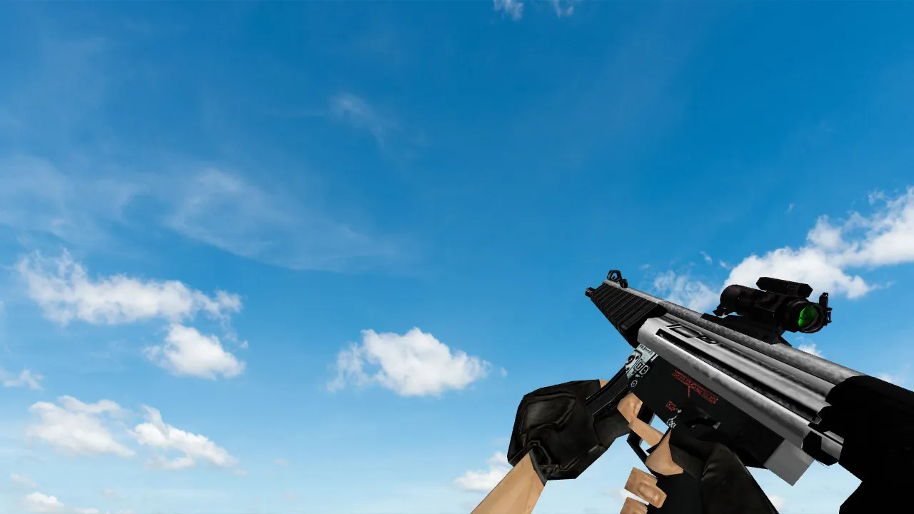 Скачать Модель «MP5 Deluxe» для CS 1.6 - Качественные текстуры и анимация - Скриншот