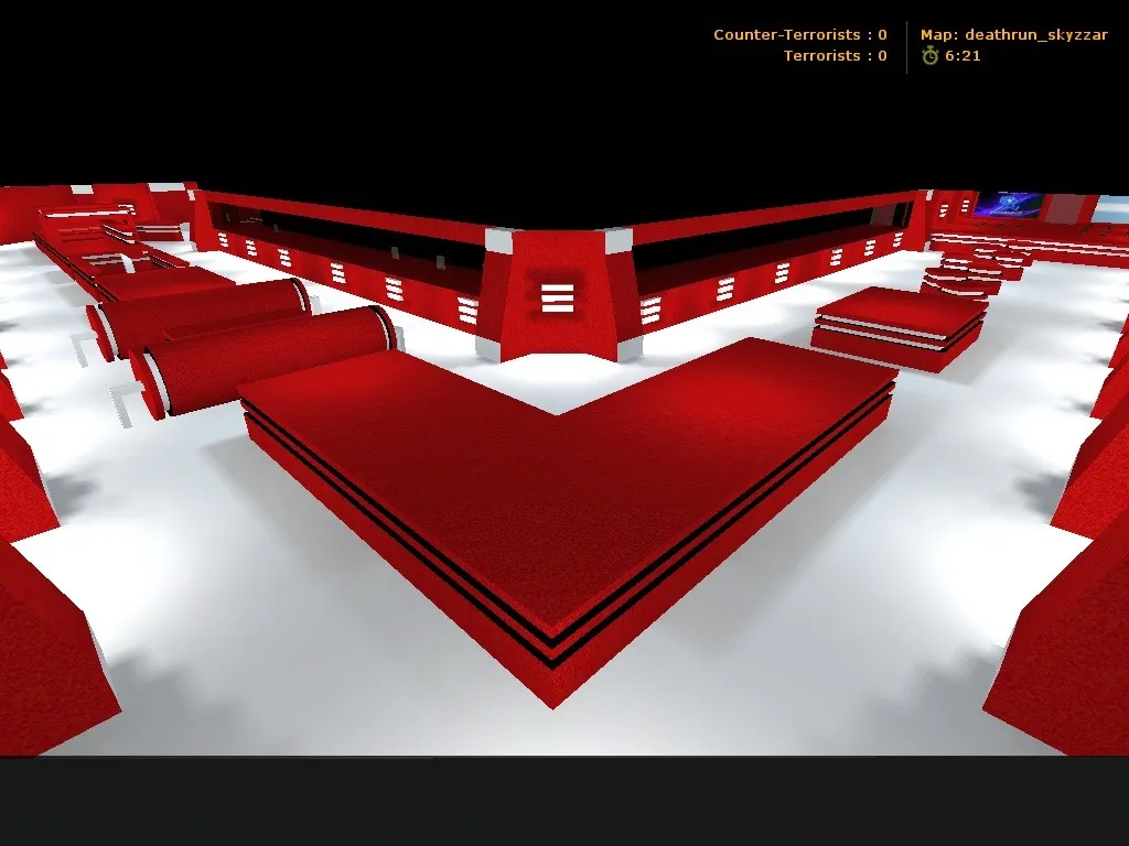 Скачать deathrun_skyzzar_f для CS 1.6: карта deathrun, точки, .nav для ботов, оптимизация wpoly/epoly - Скриншот