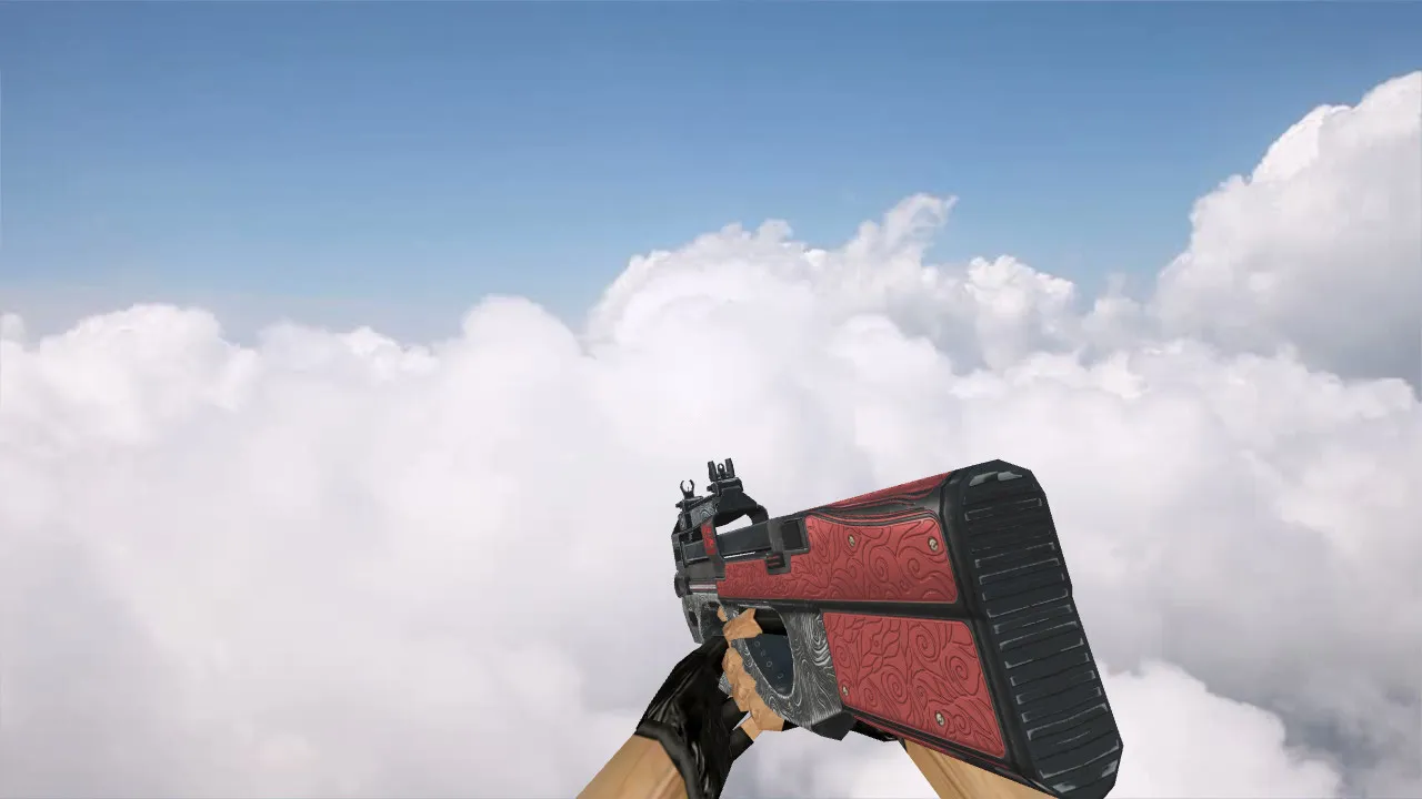 Скачать Модель P90 Bark Beetle Red для CS 1.6 - Оружие с уникальным стилем - Скриншот