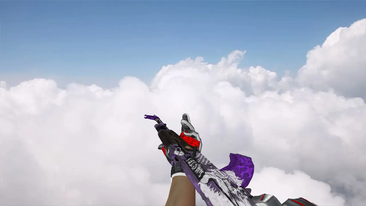 Скачать Модель «AK-47 Rise Purple» v_ p_ w_ для CS 1.6: звуки, анимация осмотра, качество текстур - Скриншот