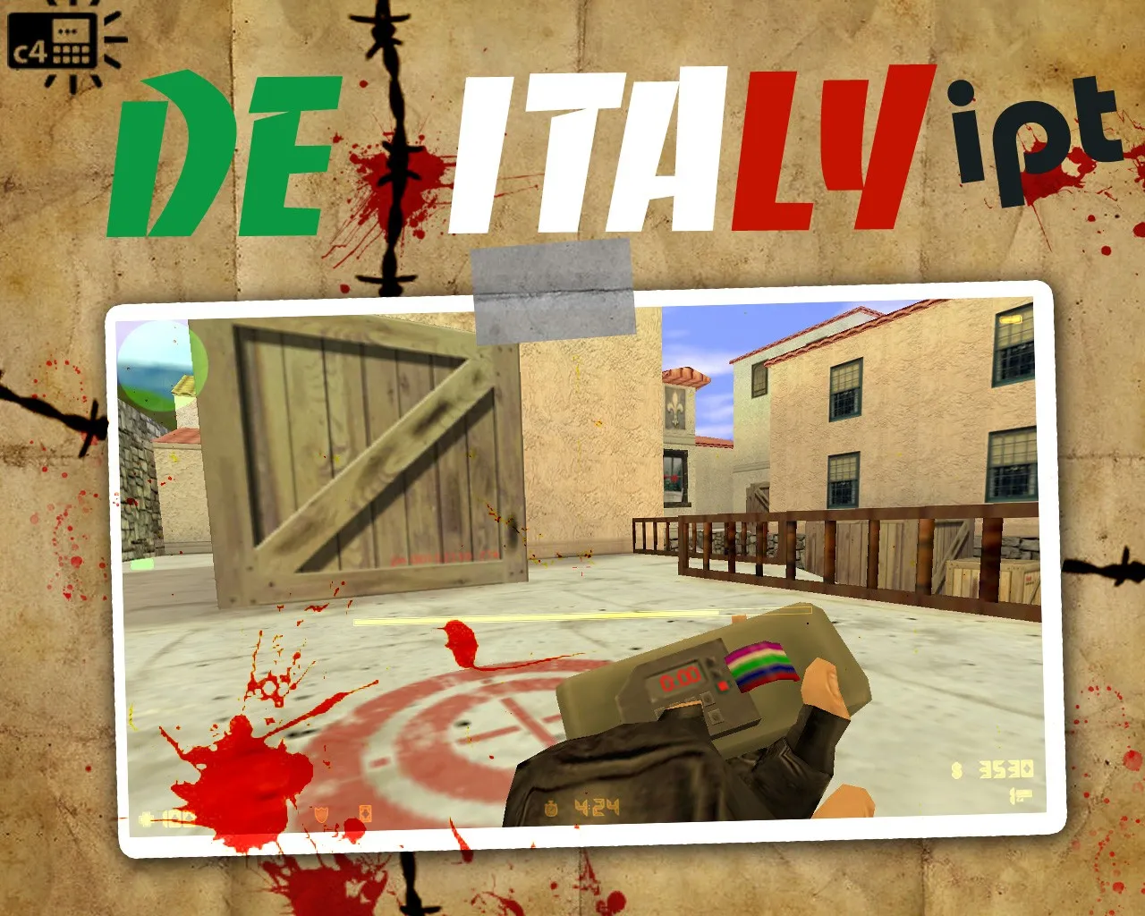 Скачать Карта de_italy_ipt для CS 1.6: Тактика и особенности - Скриншот