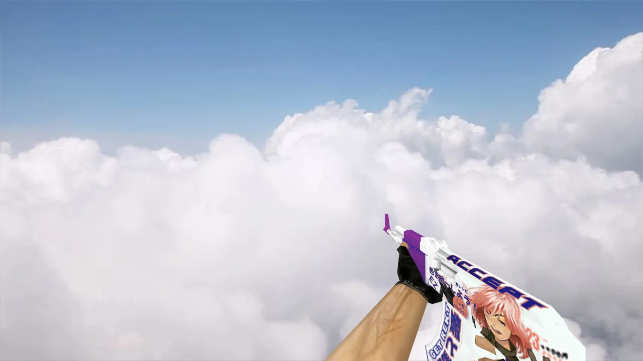 Скачать Модель Default AK-47 Akihabara Accept с v_ и p_ моделями для CS 1.6: звуки, анимация осмотра, текстуры - Скриншот