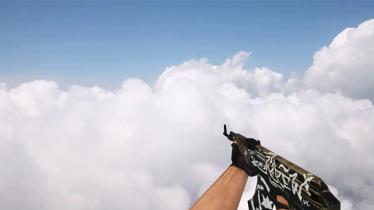Скачать Default AK-47 Wasteland Rebel v_ p_ w_ модель для CS 1.6: звуки, анимация осмотра, текстуры - Скриншот