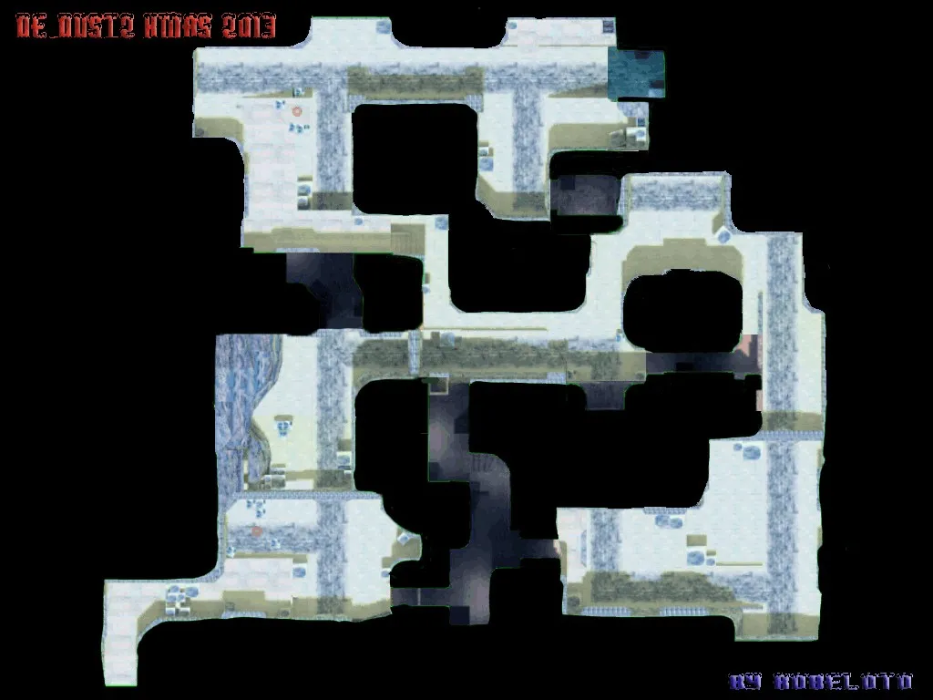 Скачать de_dust2_xmas_2013 для CS 1.6: карта DE Dust2 2013, точки, .nav и оптимизация - Скриншот
