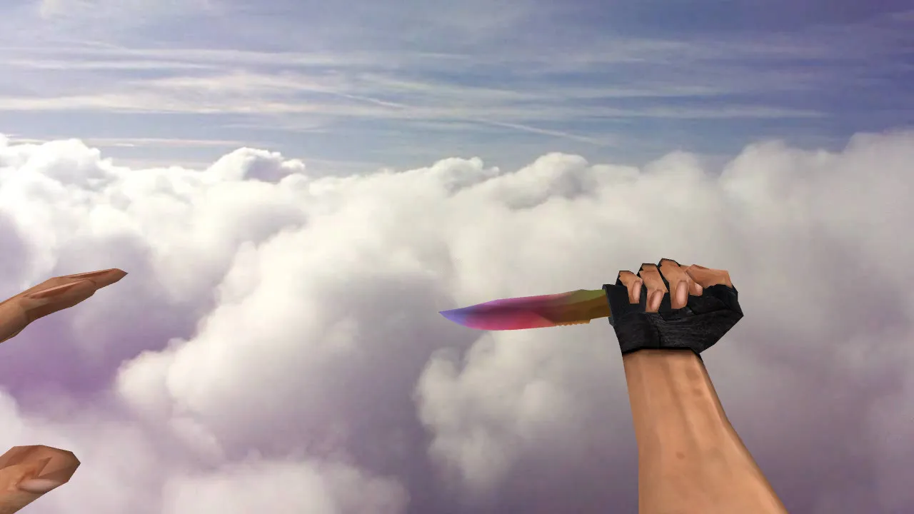 Скачать CS 1.6 нож CS 1.5 Knife Fade: v_, p_, w_ модель, звук, анимация осмотра и качество текстур - Скриншот