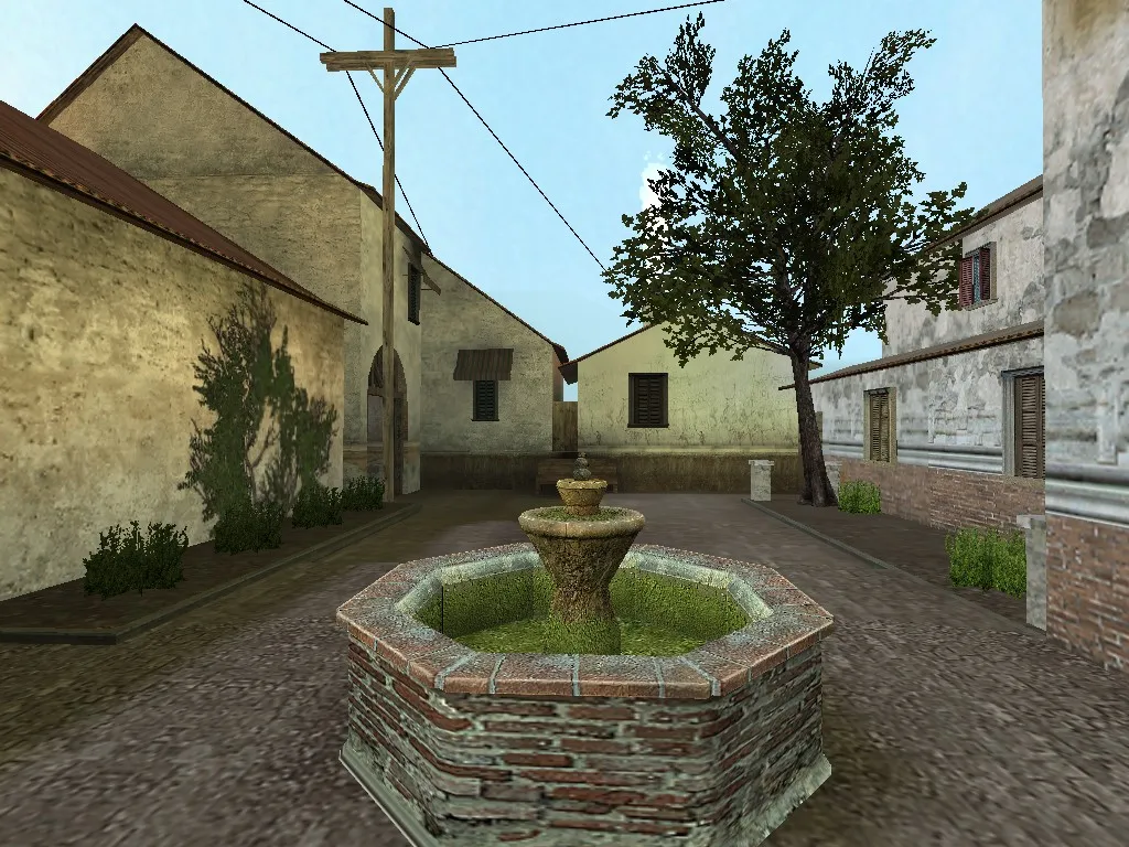 Скачать Карта csg_inferno для CS 1.6: баланс сторон, точки, маршруты, .nav и оптимизация - Скриншот