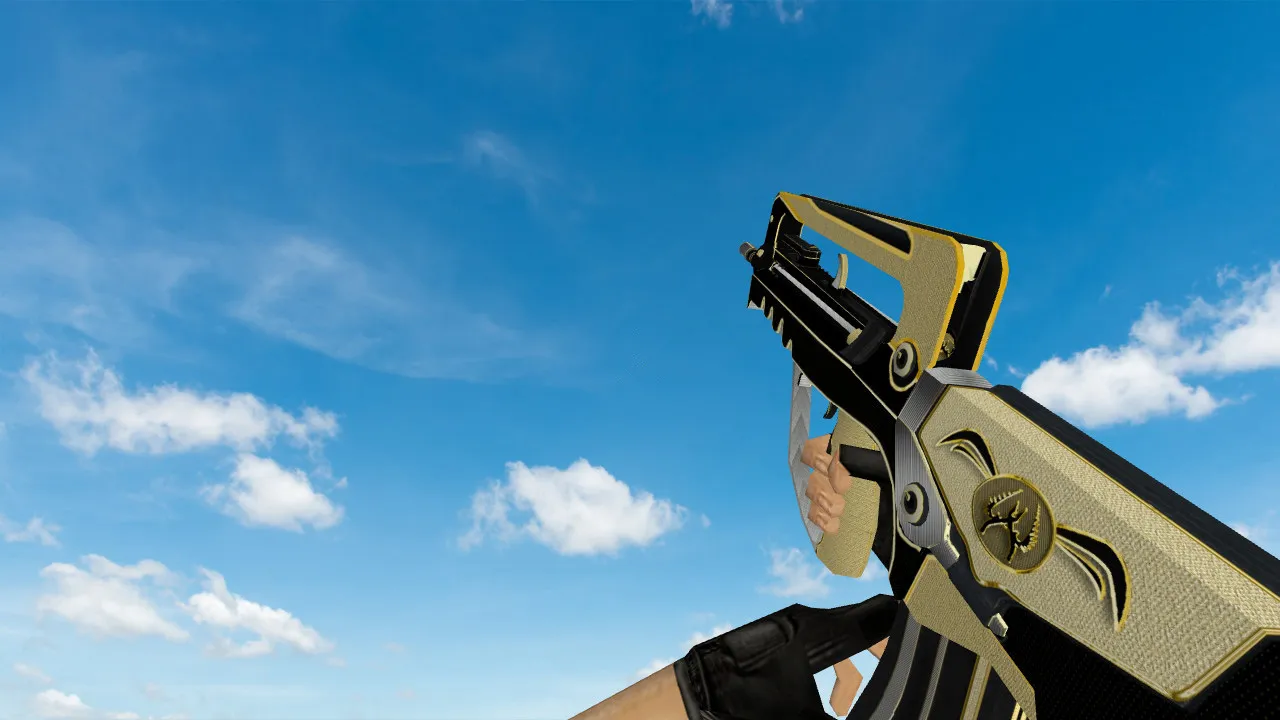 Скачать Модель «Famas Gold Legend» для CS 1.6: качественная замена - Скриншот