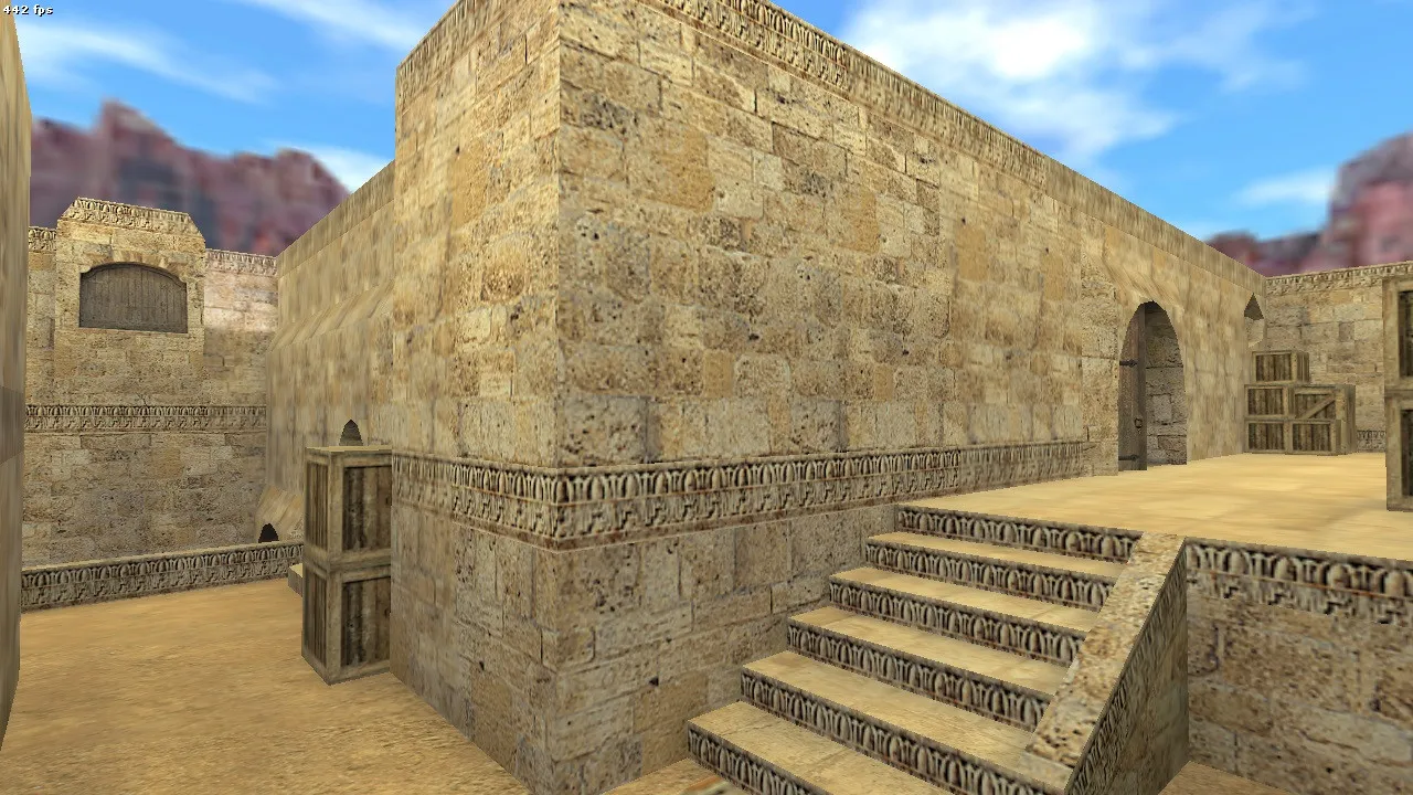 Карта de_dust2_remix2020 для CS 1.6: тактика, баланс сторон, .nav и оптимизация wpoly/epoly — скриншот 6