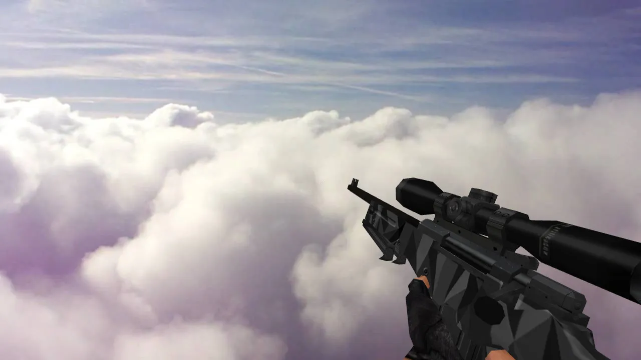 Скачать Модель «Стандартный AWP Графит» для CS 1.6 - Отличный выбор для геймеров - Скриншот