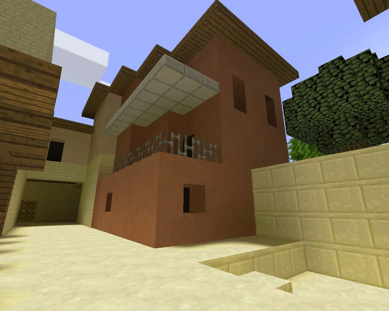 Скачать Карта de_mirage_minecraft для CS 1.6 – Оптимизированный геймплей - Скриншот