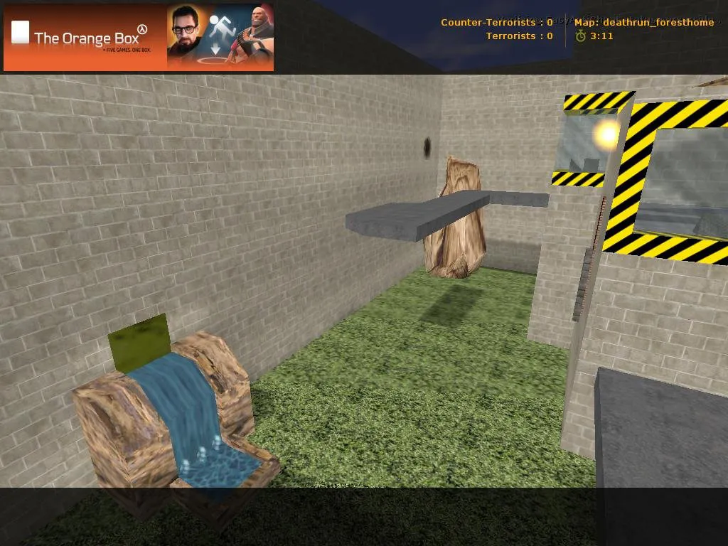 Скачать deathrun_foresthome для CS 1.6: карта Deathrun, точки, маршруты и настройки для сервера без риска - Скриншот