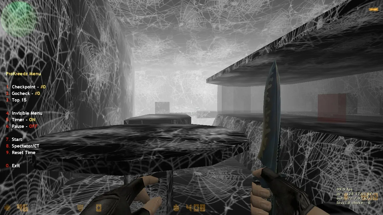 Скачать deathrun_absolute_spider для CS 1.6: правила, точки, .nav, wpoly/epoly и настройка ботов - Скриншот