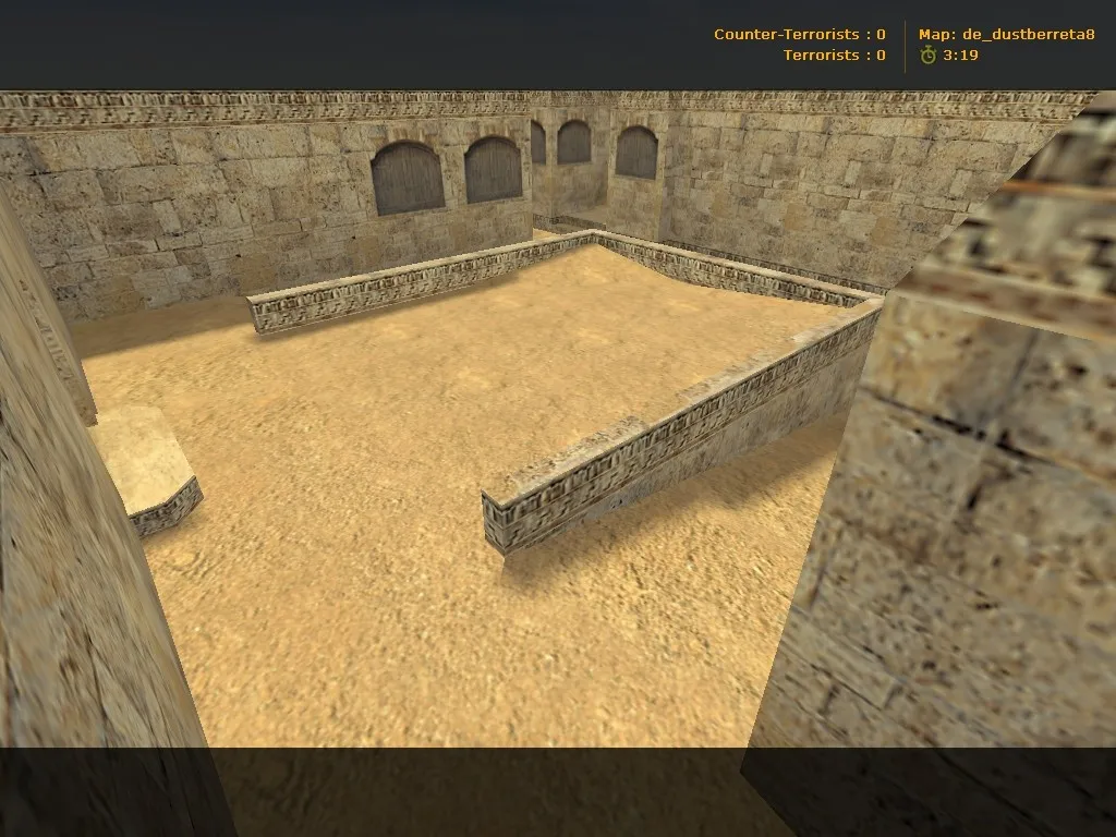 Скачать Карта de_dust_battle для CS 1.6: баланс сторон, точки под клатчи, .nav для ботов и оптимизация - Скриншот