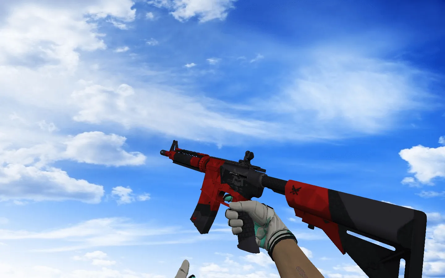 Скачать Пак оружия CS 1.6 с мотоциклетными перчатками «Мята»: AK-47, AWP, DE, Glock-18, M4A4, SSG 08, USP-S и ножи - Скриншот