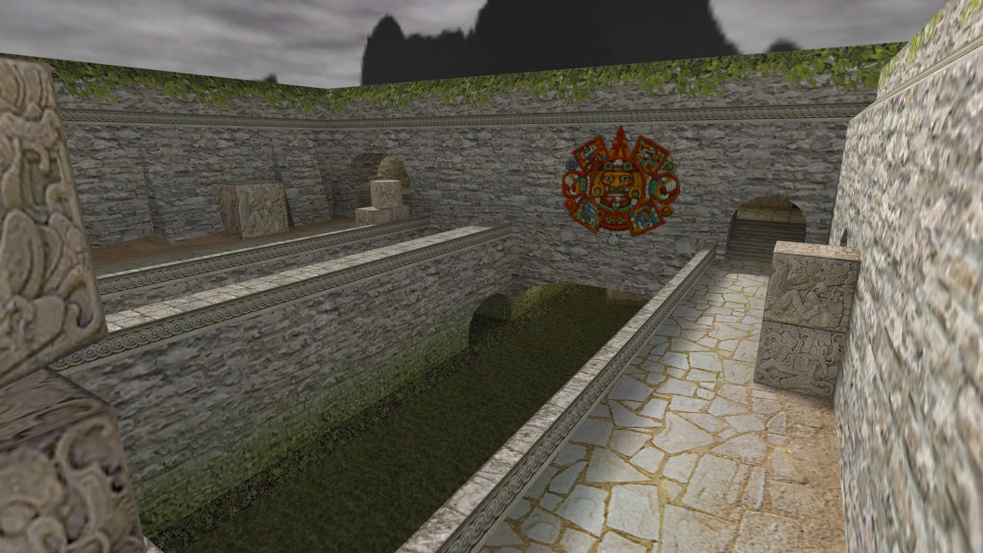 de_aztec3 для CS 1.6: тактика за CT и T, точки, .nav для ботов и оптимизация карты — скриншот 8