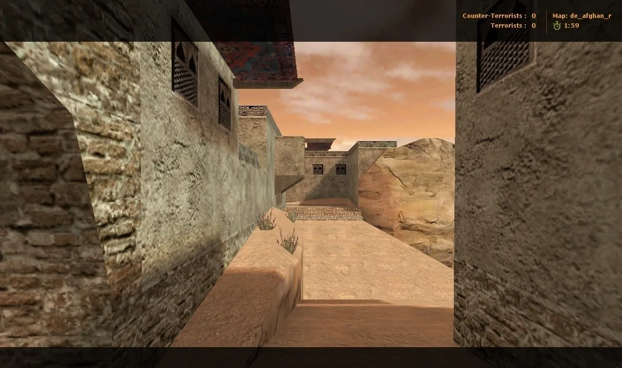 Скачать Карта de_afghan_r для CS 1.6: баланс сторон, точки, .nav для ботов и оптимизация wpoly/epoly - Скриншот