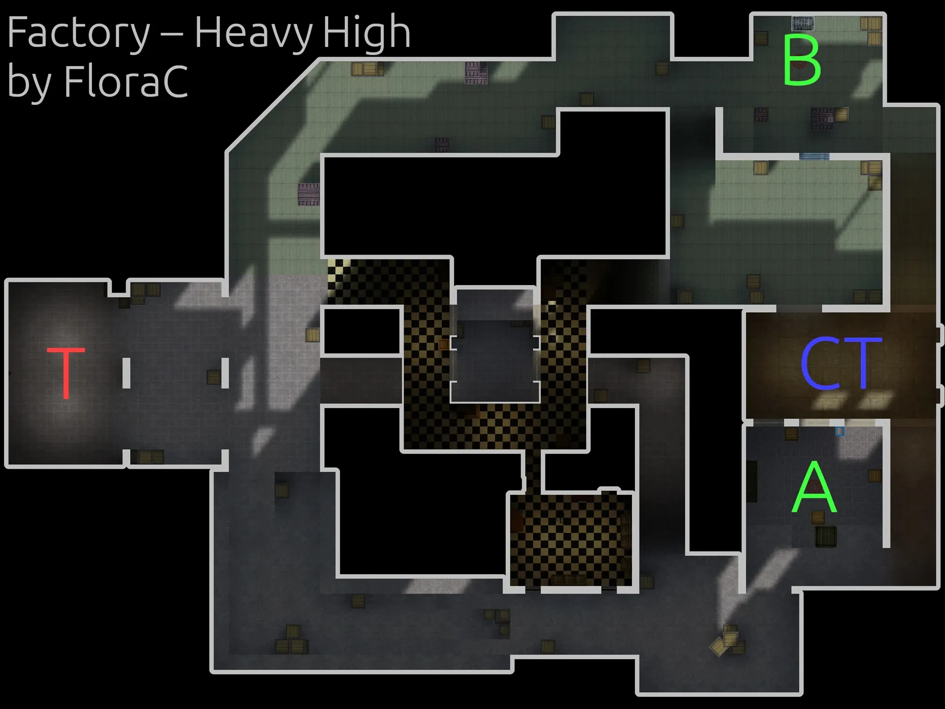 Скачать Карта de_fac_heavy_z_hi для CS 1.6: точки, маршруты, .nav для ботов и оптимизация wpoly/epoly - Скриншот