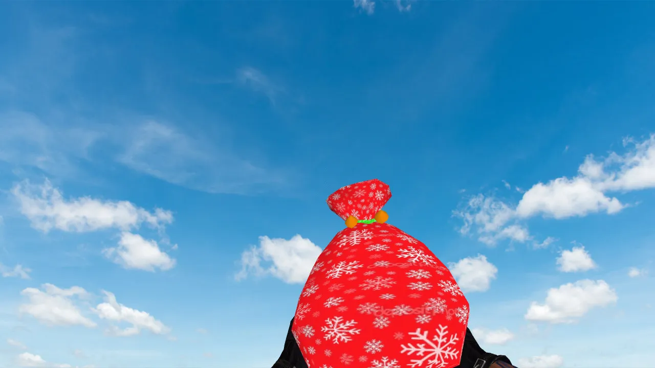 Скачать Модель «Christmas Bag Grenade» v модели гранаты для CS 1.6: звуки, анимация осмотра, текстуры, настройка - Скриншот