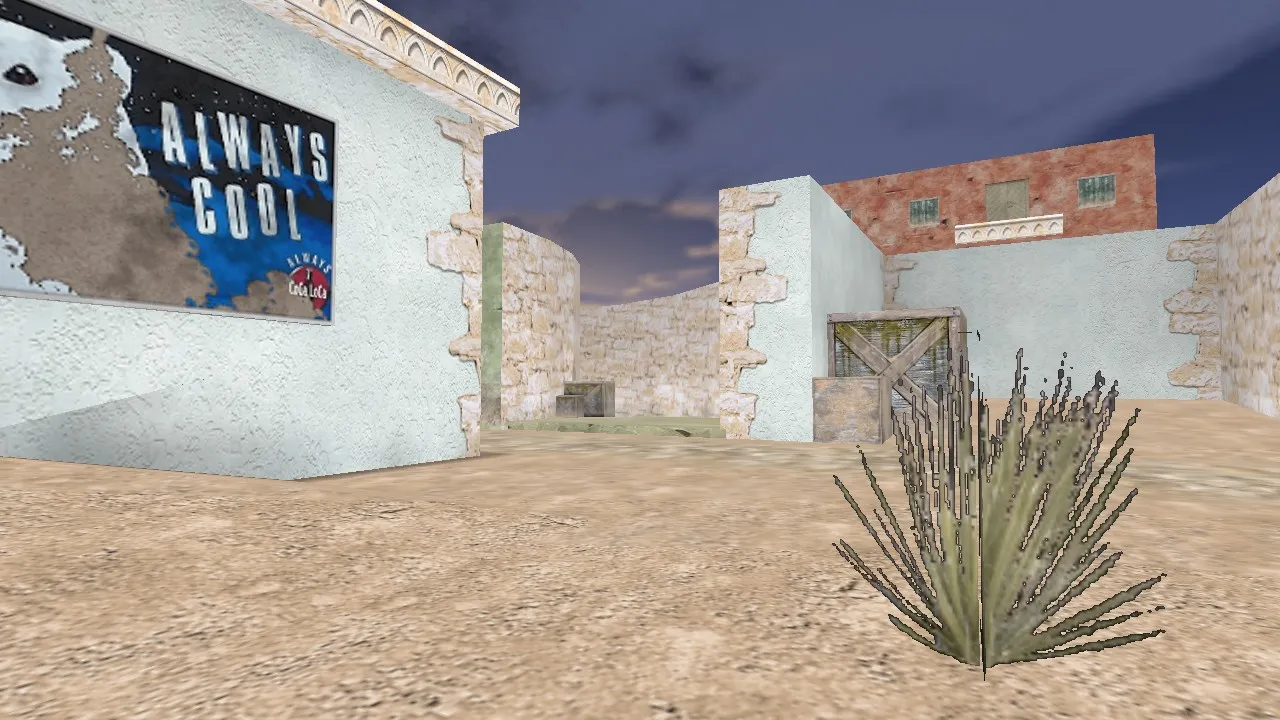 Скачать de_caribica для CS 1.6: тактики, точки, баланс сторон и инфа по .nav и оптимизации - Скриншот