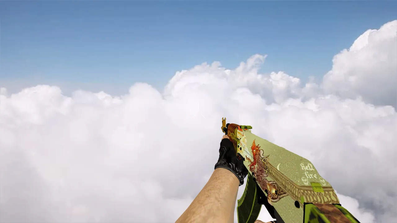Скачать Модель AK-47 Dragon Lore для CS 1.6 - Качество и детали - Скриншот