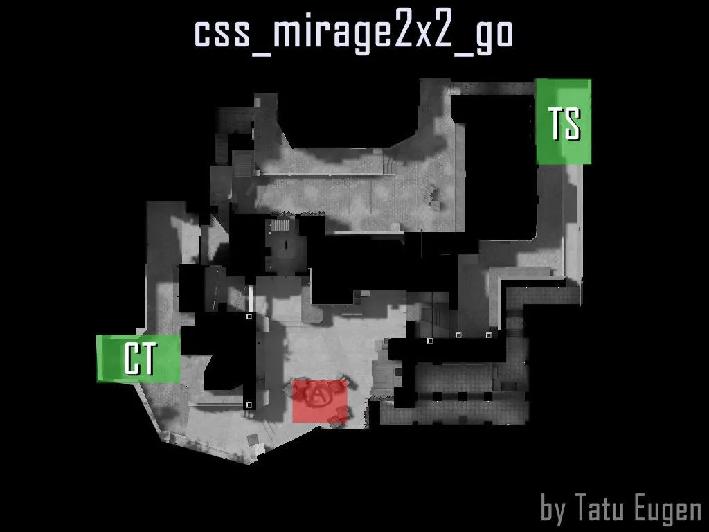 Скачать css_mirage2x2_go — DE карта для CS 1.6: точки, маршруты, баланс сторон и оптимизация - Скриншот