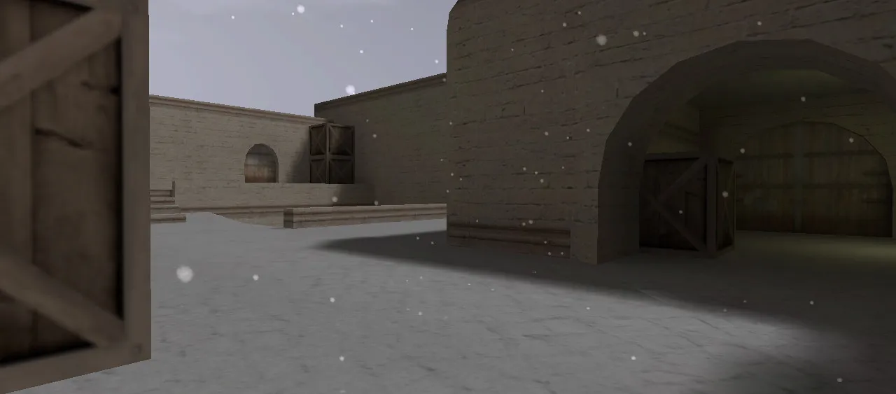 Скачать de_dust2_long_winter_csco — зимний DE Dust2 для CS 1.6: точки, раунды, боты (.nav) и оптимизация wpoly/epoly - Скриншот