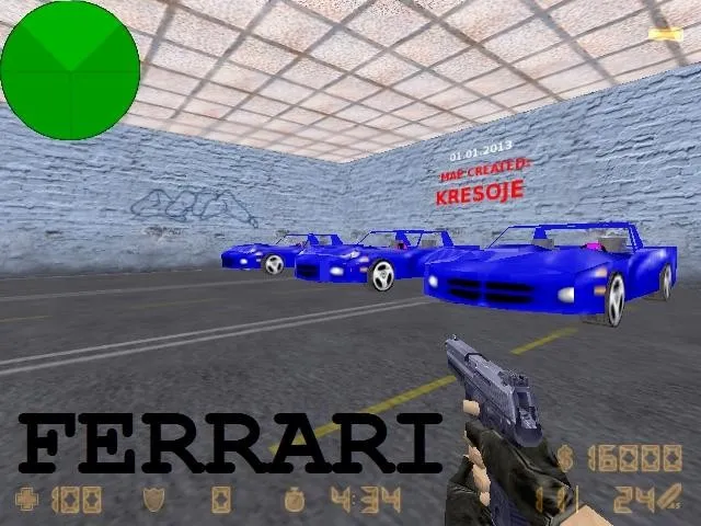 deathrun_ferrari для CS 1.6: карта deathrun, точки, раунды и .nav, баланс Т/КТ — скриншот 7