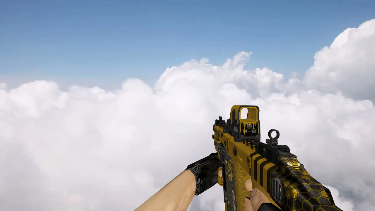 Скачать Модель UMP-45 «SF2 Kriss Sv Bee» для CS 1.6: Погрузись в детали - Скриншот