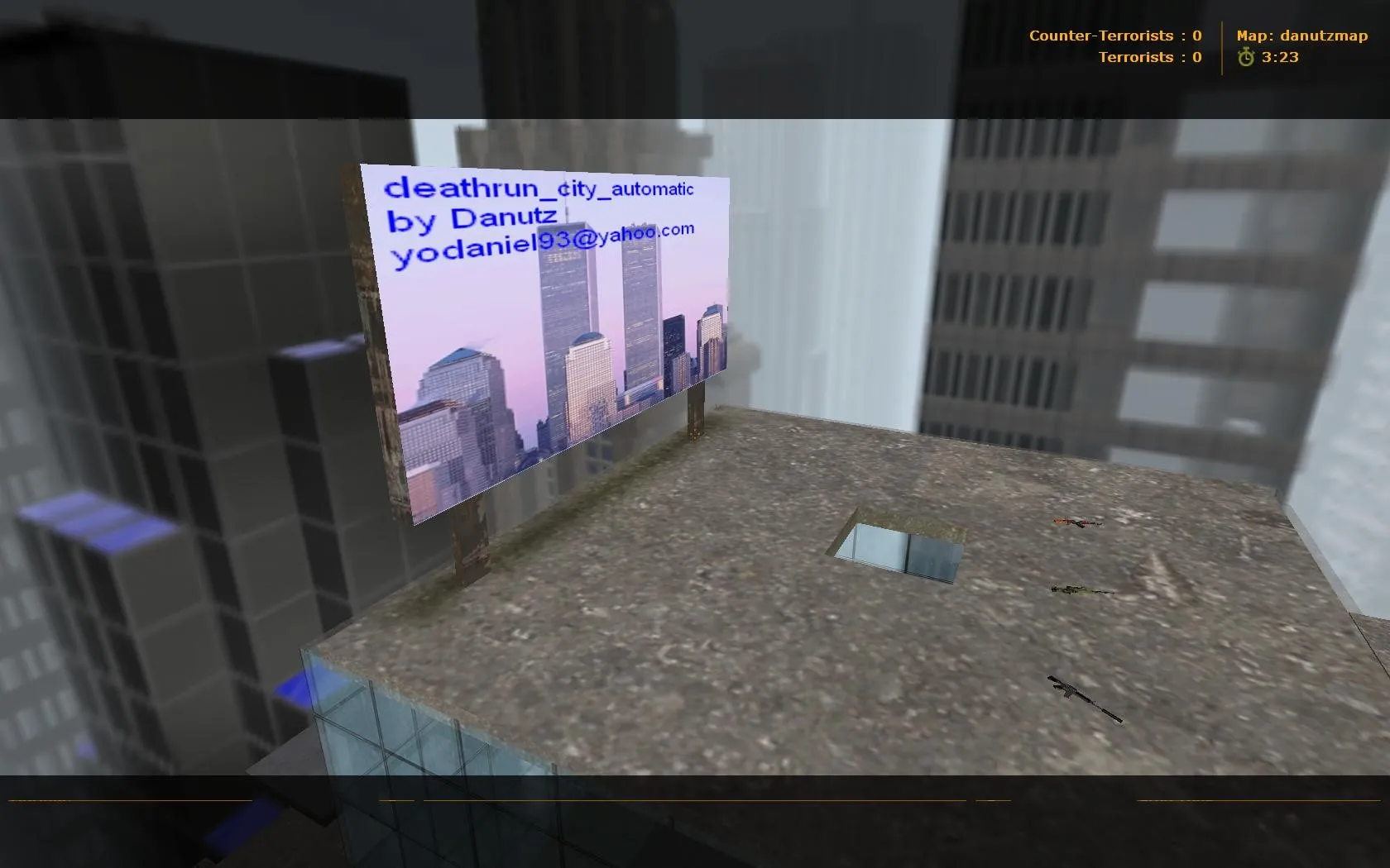 Скачать deathrun_city_automatic для CS 1.6: тактика, точки, .nav для ботов и оптимизация карты - Скриншот