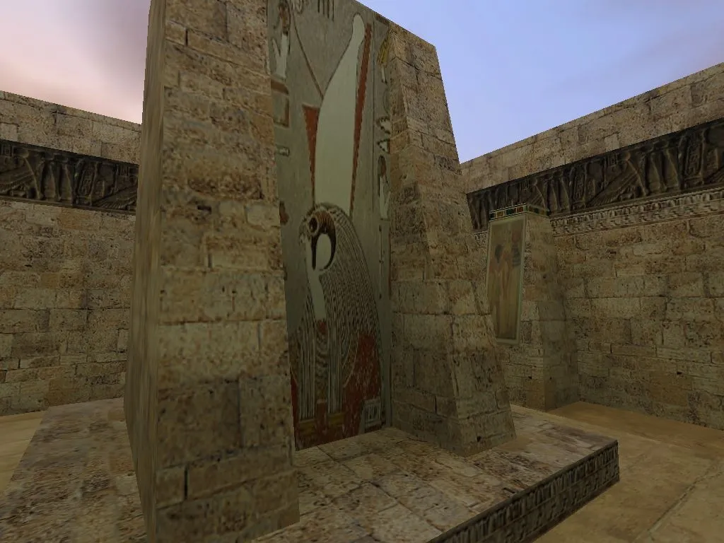 de_egypt для CS 1.6: тактика за CT и T, точки, .nav для ботов, оптимизация wpoly/epoly — скриншот 8