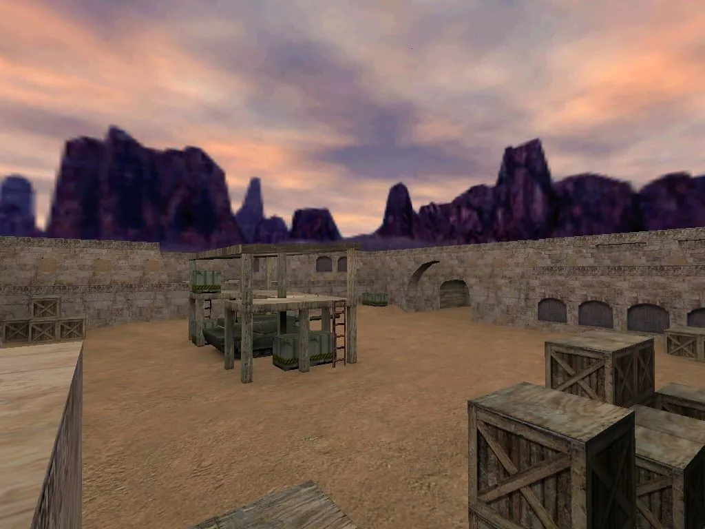 de_arabia2 для CS 1.6: тактики за CT/T, точки на пленте, .nav и оптимизация карты — скриншот 8