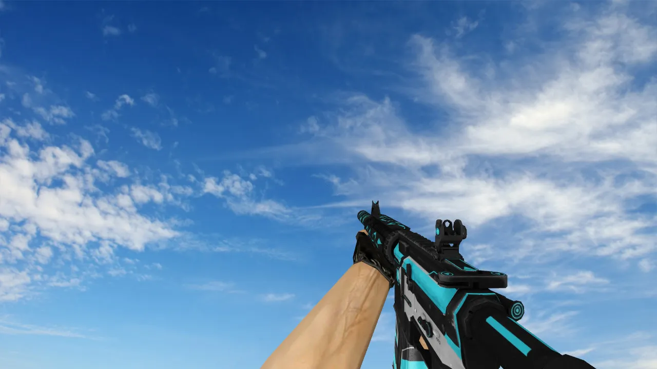 Скачать Модель M4A4 Dramcore Redux 3 v_m4a1 для CS 1.6: звуки, анимация осмотра, текстуры и настройка под сервер - Скриншот