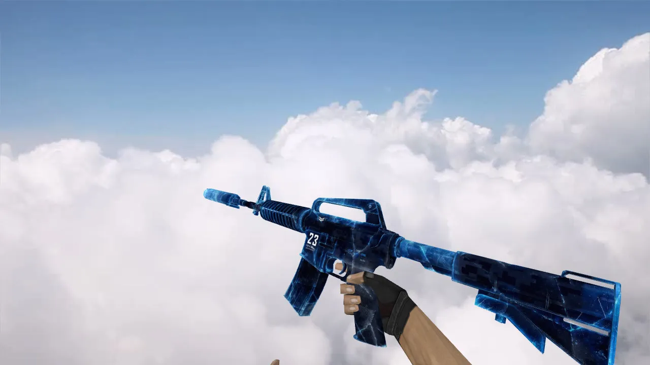 Скачать Модель v_m4a1 Frostbite для CS 1.6: p_m4a1 и w_m4a1, звуки, анимация осмотра, качество текстур - Скриншот