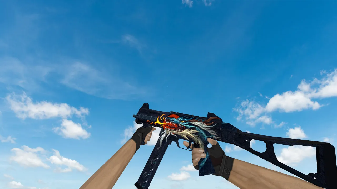 Скачать Модель «UMP-45 «Пламя дракона»» для CS 1.6 - Скачай и Играй - Скриншот