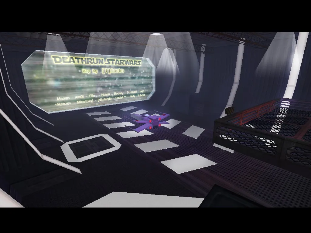 Скачать deathrun_starwars для CS 1.6: карта для Deathrun, точки, маршруты и настройка ботов - Скриншот
