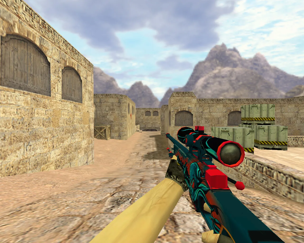 Модель AWP Volcano для CS 1.6 - уникальный скин с четким дизайном — скриншот 3