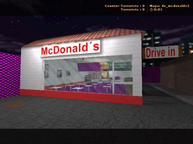 Скачать Карта de_mcdonalds2 для CS 1.6: особенности и тактика - Скриншот