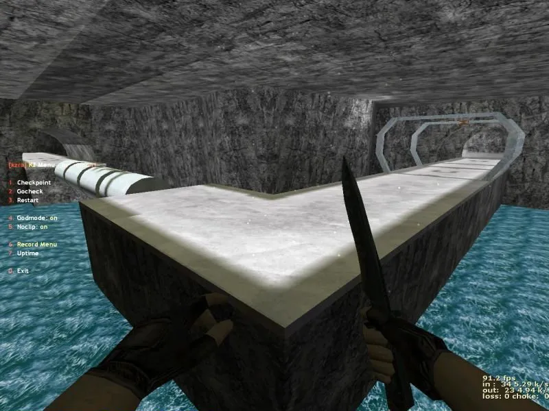 deathrun_grass_winter для CS 1.6: карта deathrun, тактика за TR/T, точки, .nav и оптимизация — скриншот 3