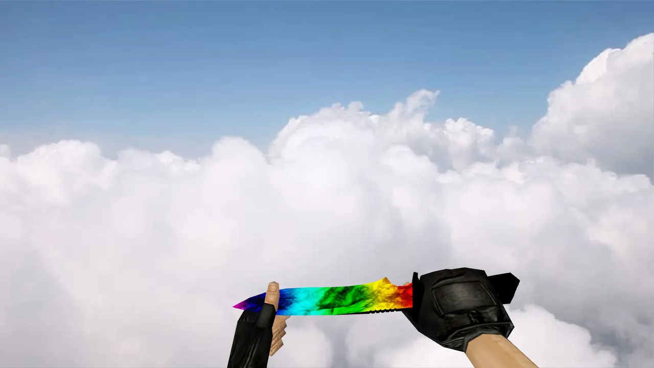 Default Knife Marbale для CS 1.6: v_, p_, w_ модели, анимация осмотра, звук и текстуры — скриншот 2