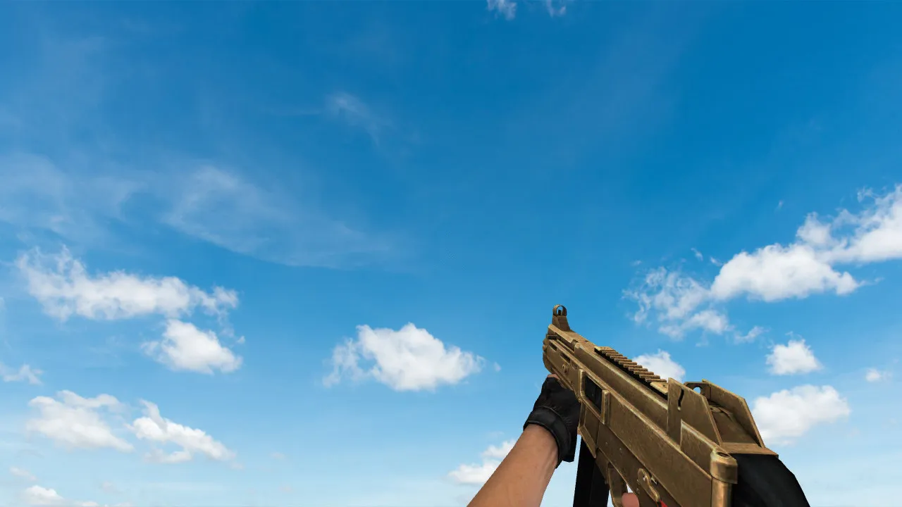 Пак моделей оружия Golden Weapon Pack для CS 1.6: v_, p_, w_ модели, звуки, анимация осмотра и настройки качества текстур — скриншот 27