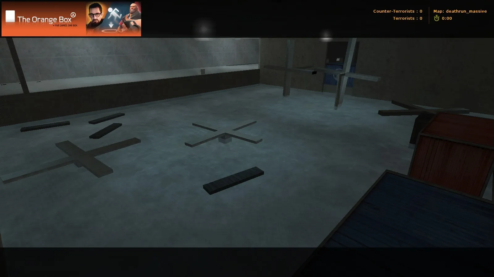 deathrun_massive для CS 1.6: карта deathrun, точки, раунды и настройки под стабильный FPS — скриншот 2