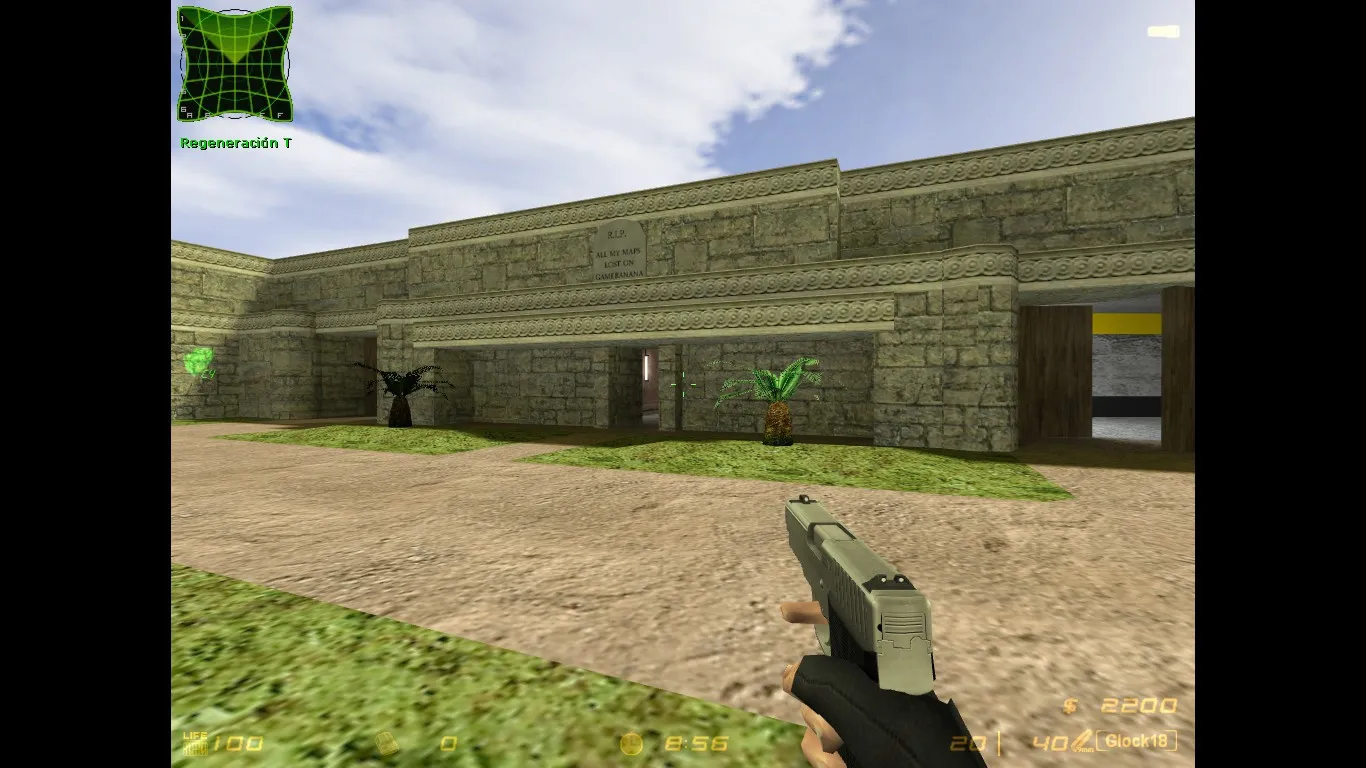 de_gamebanana карта для CS 1.6: баланс сторон, точки, .nav и оптимизация wpoly/epoly — скриншот 11